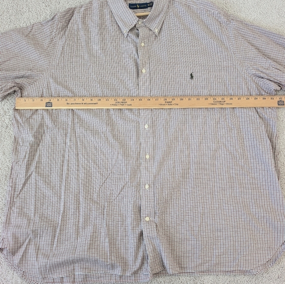 Men's Polo Ralph Lauren Long Sleeve Button up Red/Green Plaid Size 3XB - Picture 8 of 9